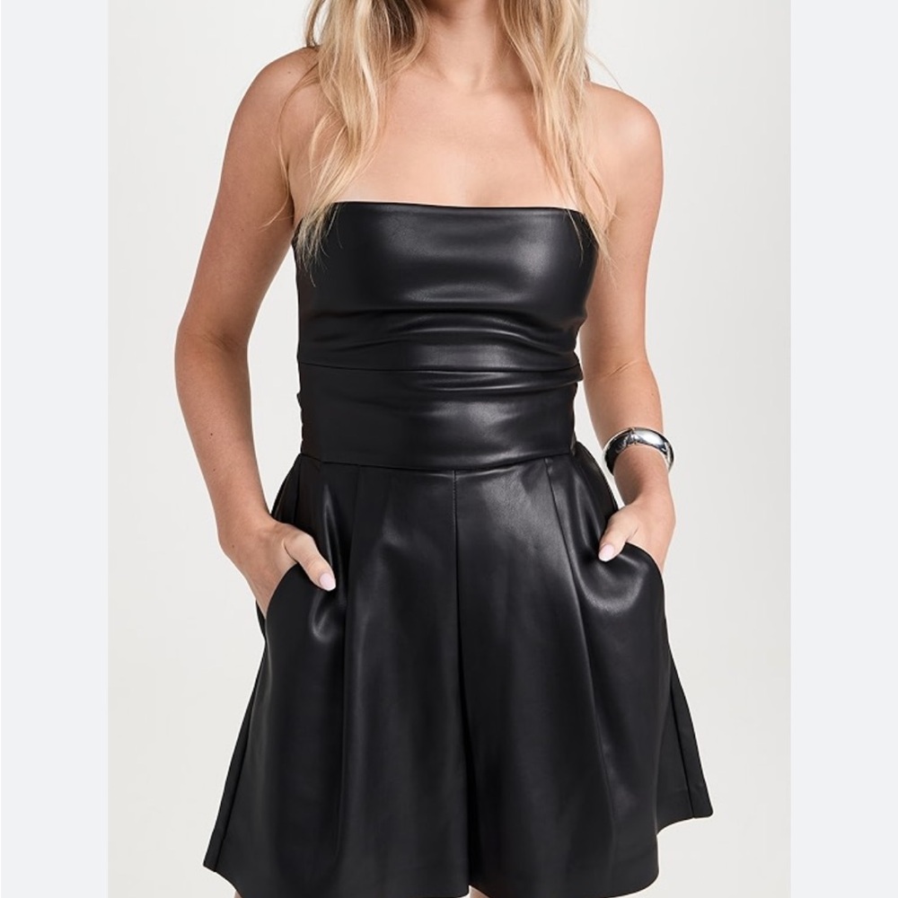 Elegant Black Strapless romper